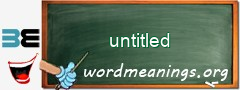 WordMeaning blackboard for untitled